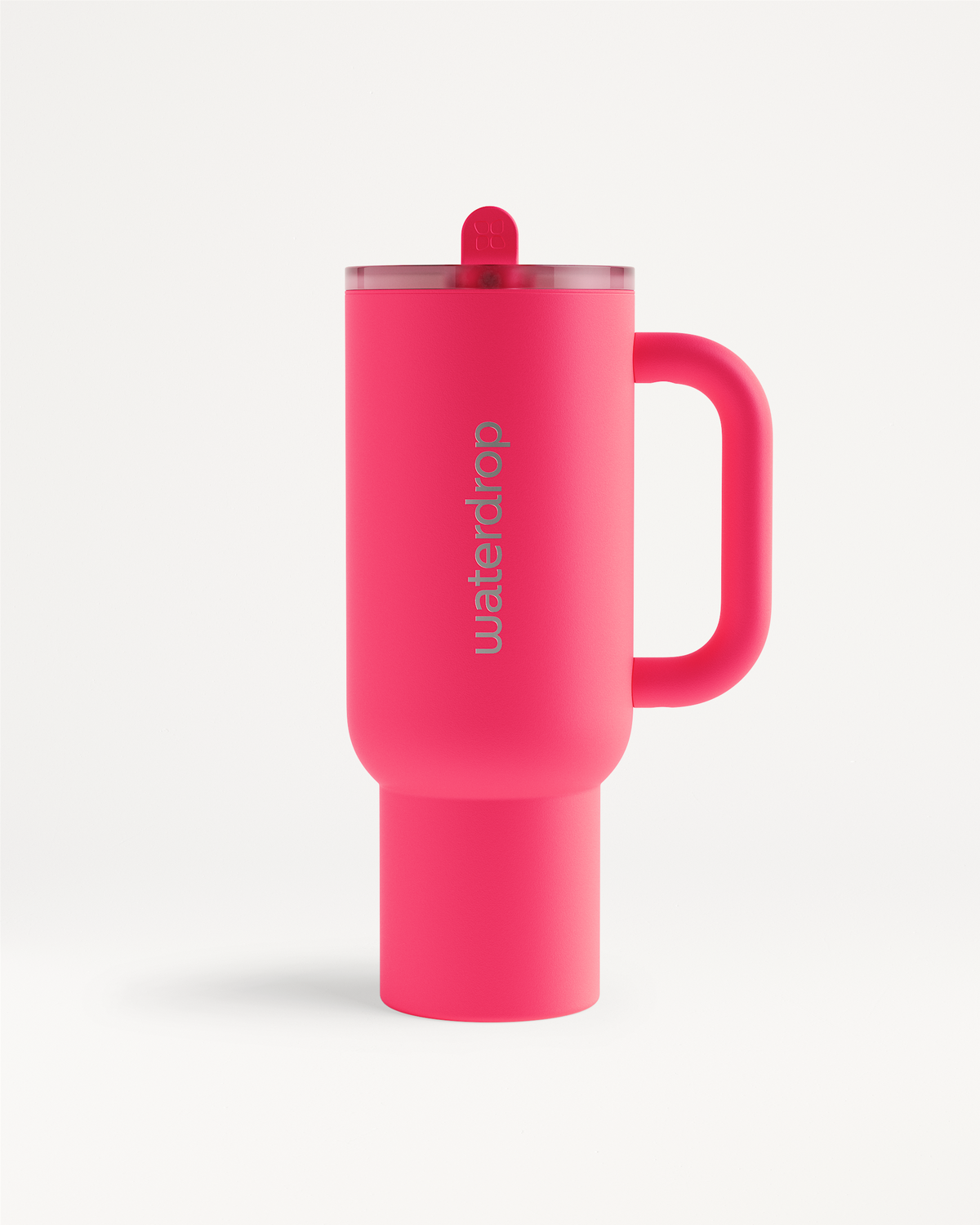 Explorer Thermo Tumbler with handle and snap-down lid.